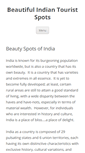 Mobile Screenshot of beautyspotsofindia.com